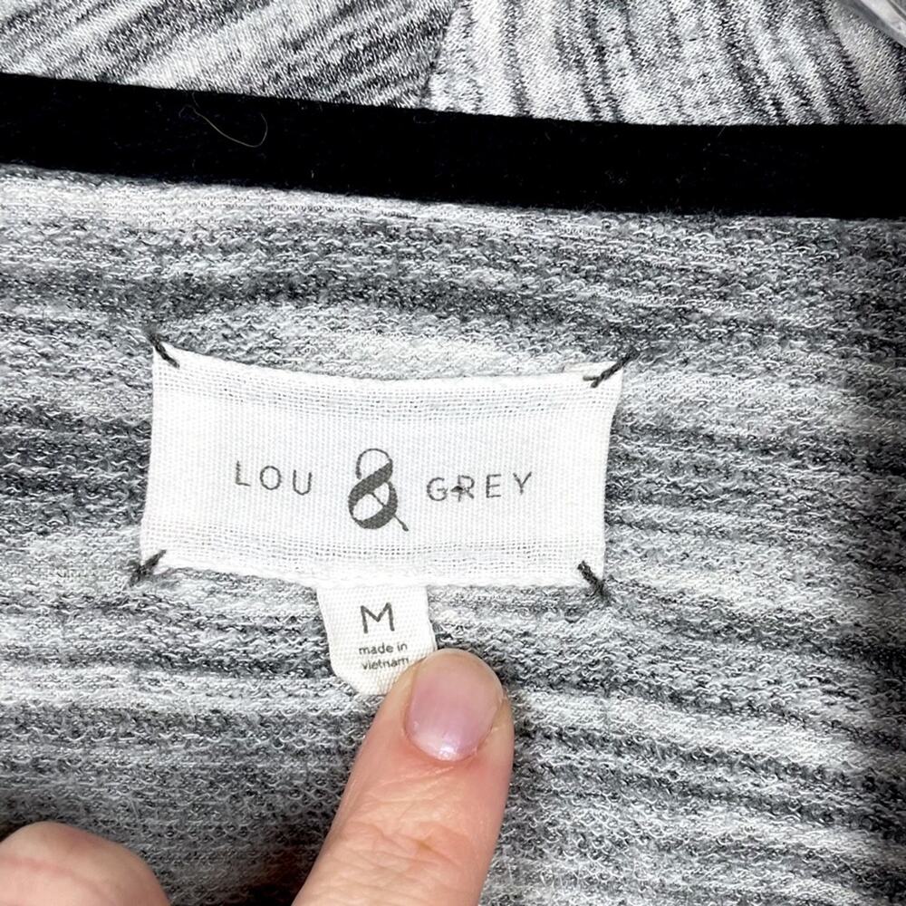 Lou & Grey Moto Zip Cardigan Jacket Sz M - Picture 4 of 6